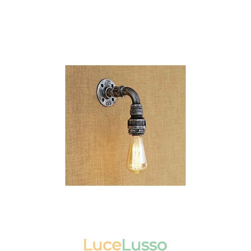 Applique da parete con luce ambientale in stile mini, stile retrò, vintage, paese, dipinto