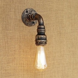 Applique da parete con luce ambientale in stile mini, stile retrò, vintage, paese, dipinto