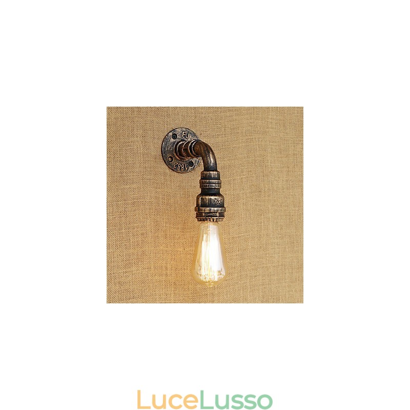 Applique da parete con luce ambientale in stile mini, stile retrò, vintage, paese, dipinto