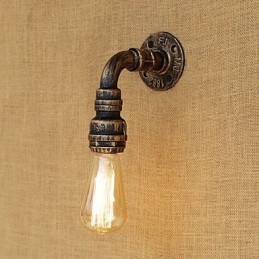 Applique da parete con luce ambientale in stile mini, stile retrò, vintage, paese, dipinto