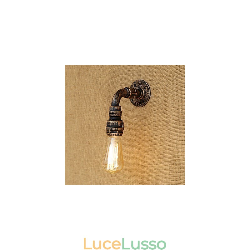 Applique da parete con luce ambientale in stile mini, stile retrò, vintage, paese, dipinto