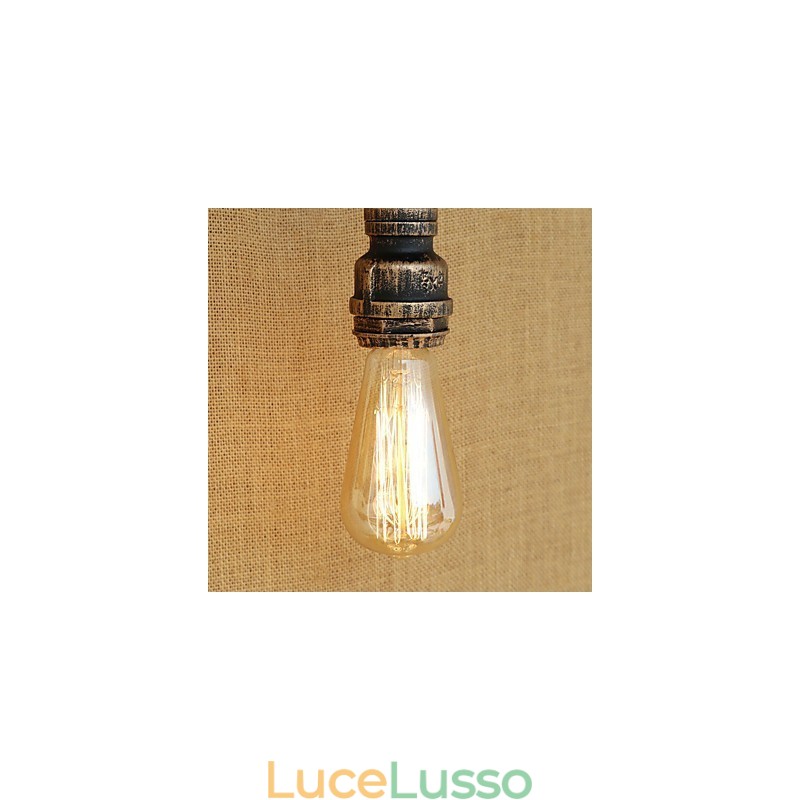 Applique da parete con luce ambientale in stile mini, stile retrò, vintage, paese, dipinto