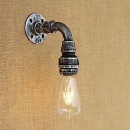 Applique da parete con luce ambientale in stile mini, stile retrò, vintage, paese, dipinto