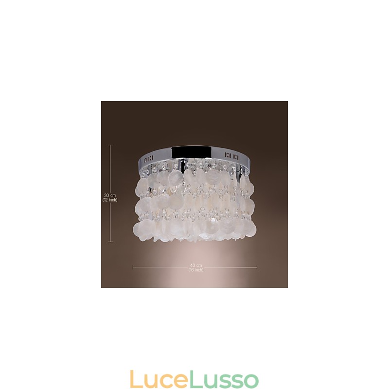 Moderno contemporaneo in cristallo Mini stile cromato montaggio a filo