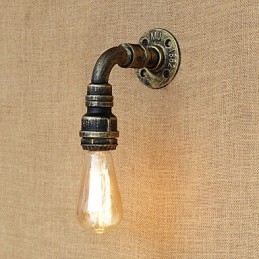 Applique da parete con luce ambientale in stile mini, stile retrò, vintage, paese, dipinto