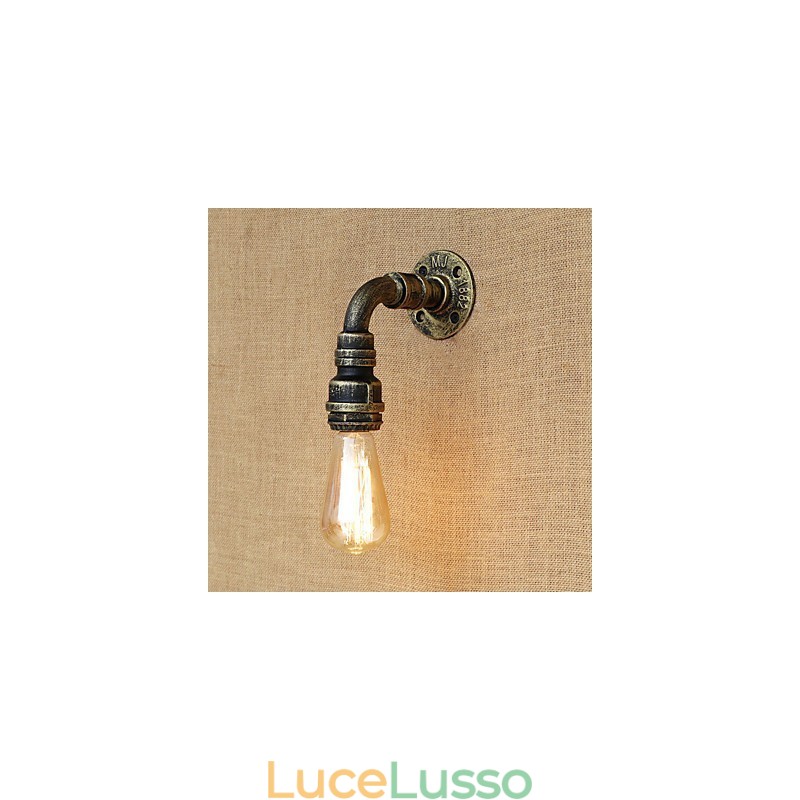 Applique da parete con luce ambientale in stile mini, stile retrò, vintage, paese, dipinto
