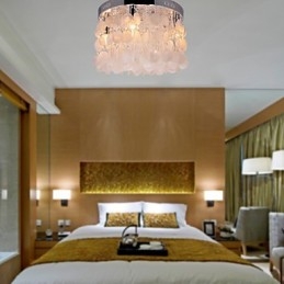 Moderno contemporaneo in cristallo Mini stile cromato montaggio a filo