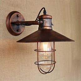 Dipinto rustico in stile retrò per mini applique da parete in stile downlight