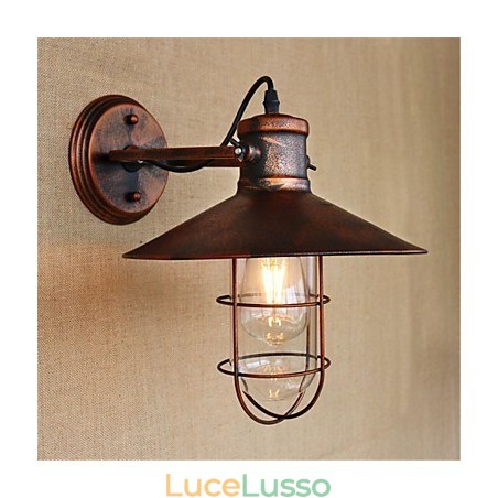 Dipinto rustico in stile retrò per mini applique da parete in stile downlight Dipinto rustico in stile retrò per mini applique da parete in stile downlight
