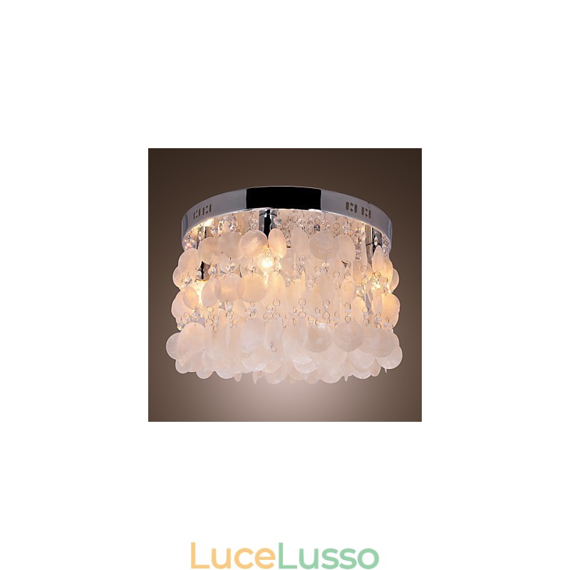 Moderno contemporaneo in cristallo Mini stile cromato montaggio a filo