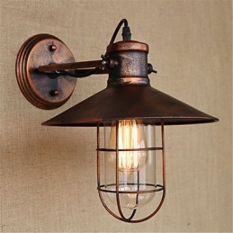 Dipinto rustico in stile retrò per mini applique da parete in stile downlight