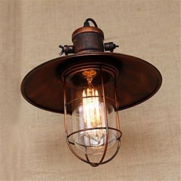 Dipinto rustico in stile retrò per mini applique da parete in stile downlight