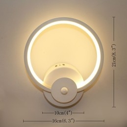 Lampada da comodino moderna minimalista creativa Lampada da incasso Ingresso Scale Camera da letto Illuminazione da parete