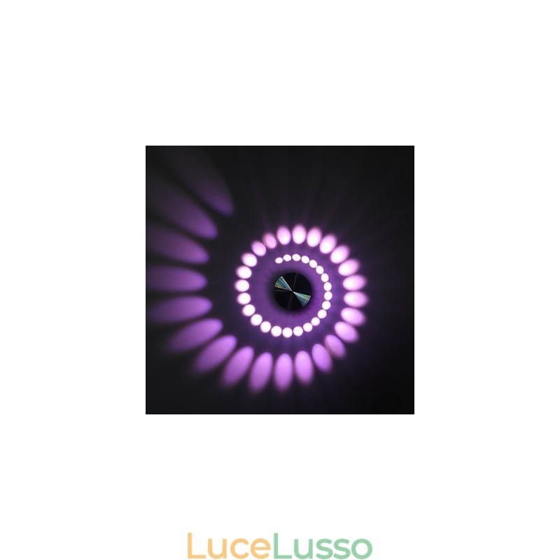 Lampada da parete moderna in alluminio leggero a filo integrata