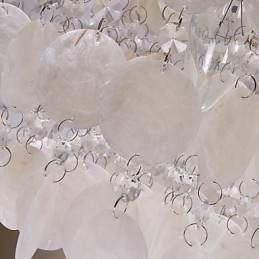 Moderno contemporaneo in cristallo Mini stile cromato montaggio a filo