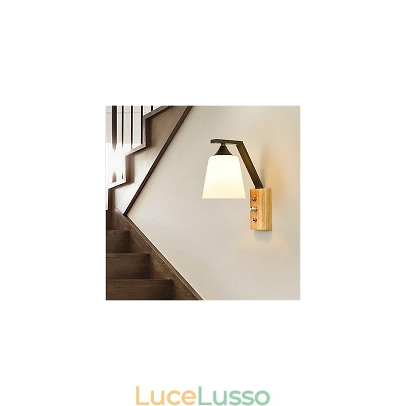 Moderna pittura contemporanea retrò country caratteristica per mini lampade da parete di protezione degli occhi in stile