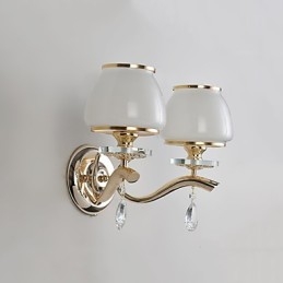 Applique da parete moderne e contemporanee con funzione elettrolitica per luce ambientale in cristallo