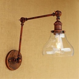 Paese Retro Elettrolitico Caratteristica per Mini Stile Protezione Occhi Luce Ambiente Braccio Oscillante LuciParete