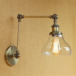 Paese Retro Elettrolitico Caratteristica per Mini Stile Protezione Occhi Luce Ambiente Braccio Oscillante LuciParete