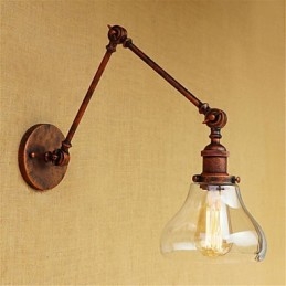 Paese Retro Elettrolitico Caratteristica per Mini Stile Protezione Occhi Luce Ambiente Braccio Oscillante LuciParete