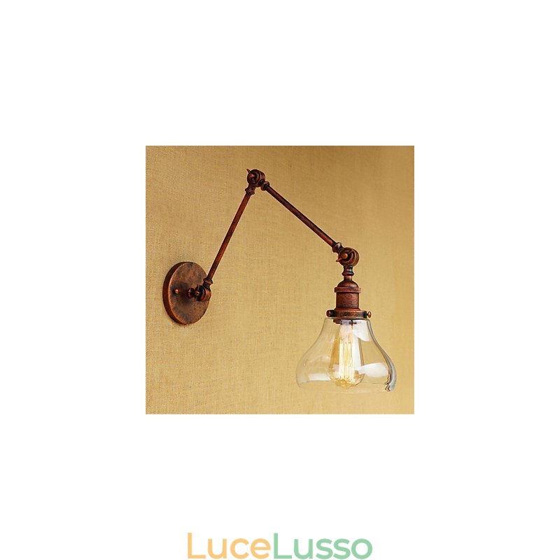 Paese Retro Elettrolitico Caratteristica per Mini Stile Protezione Occhi Luce Ambiente Braccio Oscillante LuciParete