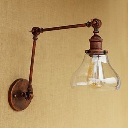 Paese Retro Elettrolitico Caratteristica per Mini Stile Protezione Occhi Luce Ambiente Braccio Oscillante LuciParete