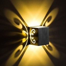 Moderna lampada da parete in alluminio leggero da montare a filo Decora le luci da parete