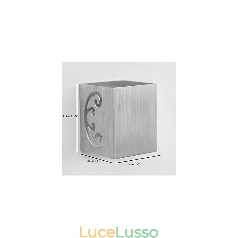 Moderna lampada da parete in alluminio leggero da montare a filo Decora le luci da parete