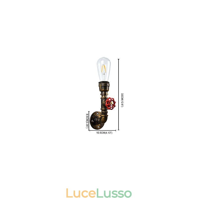 Applique da parete Applique da parete Applique da parete Lampada da parete in ferro Lampada da parete con spada laser nera stupida