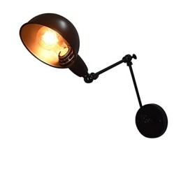 Lampada da parete pieghevole Buzz in ferro Lampada da parete con spada laser nera stupida Stile europeo Stile americano