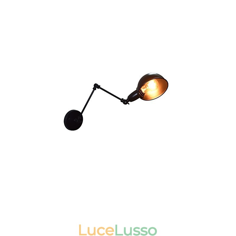 Lampada da parete pieghevole Buzz in ferro Lampada da parete con spada laser nera stupida Stile europeo Stile americano