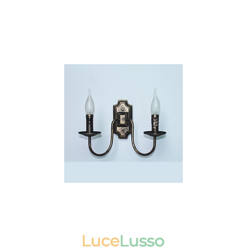 Lampada da parete semplice retrò Corridoio Corridoio Lampada a doppia testa Camera da letto Soggiorno Lampada da parete Illuminazione
