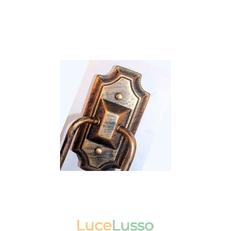 Lampada da parete semplice retrò Corridoio Corridoio Lampada a doppia testa Camera da letto Soggiorno Lampada da parete Illuminazione