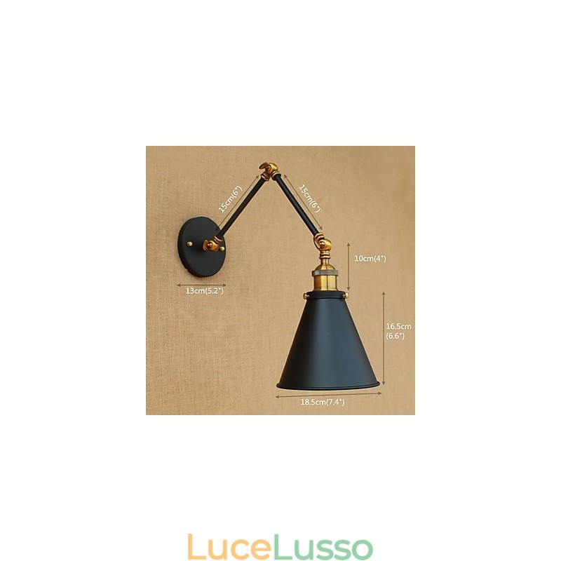 Applique da parete in ottone vintage industriale lampada da parete luce illuminazione per la casa decorazione per interni applique da parete