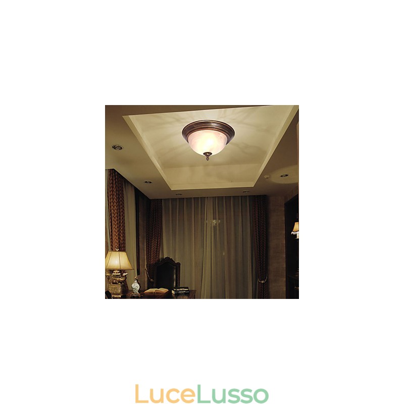 Lampada da soffitto di ispirazione antica con 2 luci