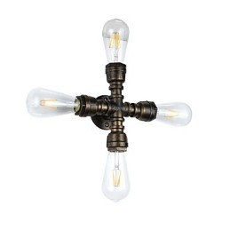 Rustic Lodge Tradizionale Classico Ottone Antico Caratteristica per Luci da Parete Luce Ambientale Applique