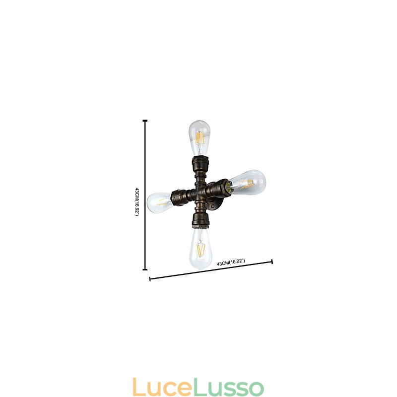 Rustic Lodge Tradizionale Classico Ottone Antico Caratteristica per Luci da Parete Luce Ambientale Applique