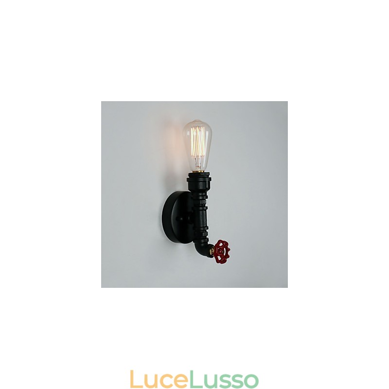 Rustic Lodge Moderno Contemporaneo Country Retro Pittura Caratteristica per Mini Stile Uplight Applique da Parete