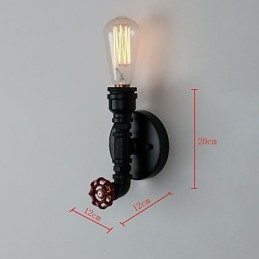 Rustic Lodge Moderno Contemporaneo Country Retro Pittura Caratteristica per Mini Stile Uplight Applique da Parete