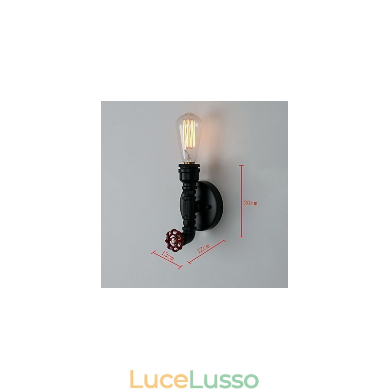 Rustic Lodge Moderno Contemporaneo Country Retro Pittura Caratteristica per Mini Stile Uplight Applique da Parete