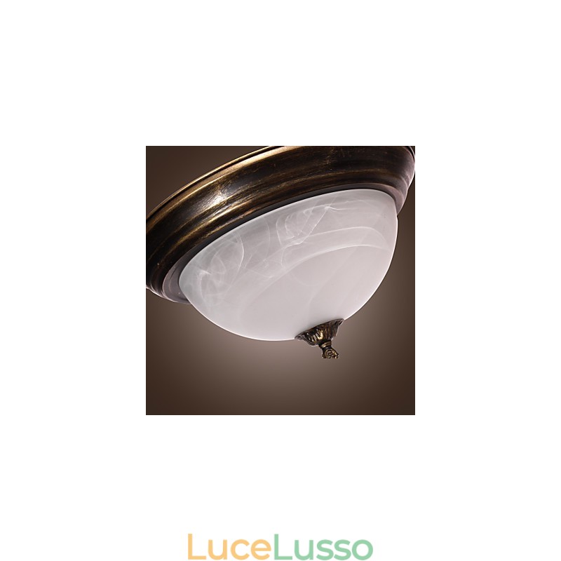 Lampada da soffitto di ispirazione antica con 2 luci