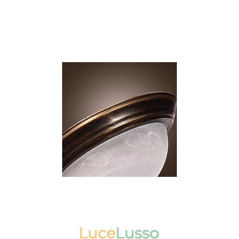 Lampada da soffitto di ispirazione antica con 2 luci