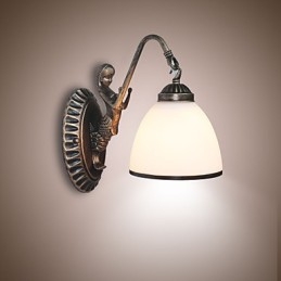 Lampada da parete per veranda, balcone, caffetteria, soggiorno, camera da letto, stile europeo, retrò