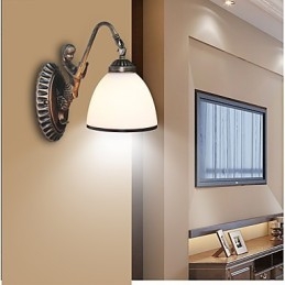 Lampada da parete per veranda, balcone, caffetteria, soggiorno, camera da letto, stile europeo, retrò