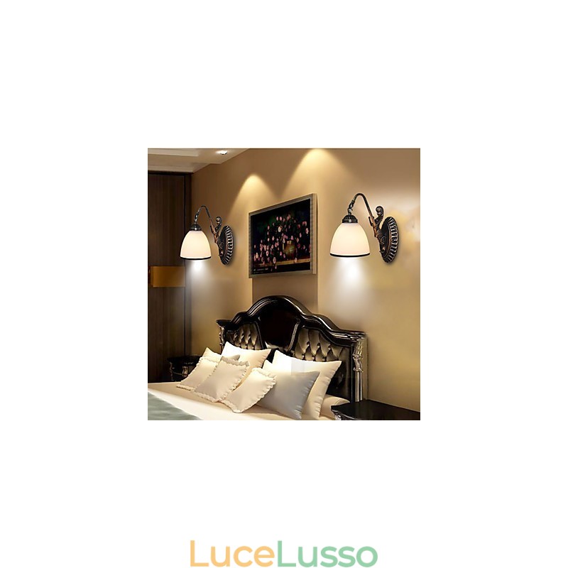 Lampada da parete per veranda, balcone, caffetteria, soggiorno, camera da letto, stile europeo, retrò
