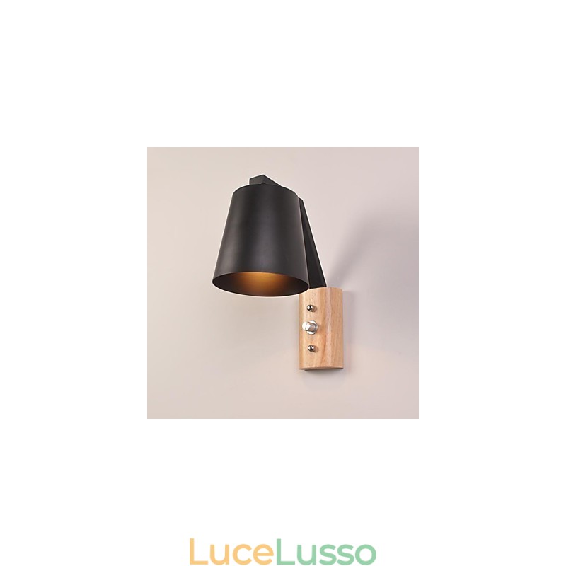 Moderna contemporanea country finitura ossido nero caratteristica per applique da parete downlight applique da parete