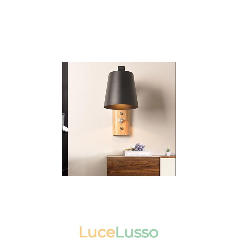 Moderna contemporanea country finitura ossido nero caratteristica per applique da parete downlight applique da parete