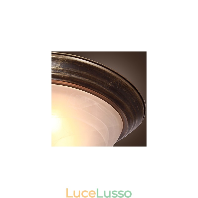 Lampada da soffitto di ispirazione antica con 2 luci