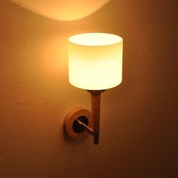 Lampada da parete in vetro Caratteristica per applique da parete in stile mini con luce ambientale