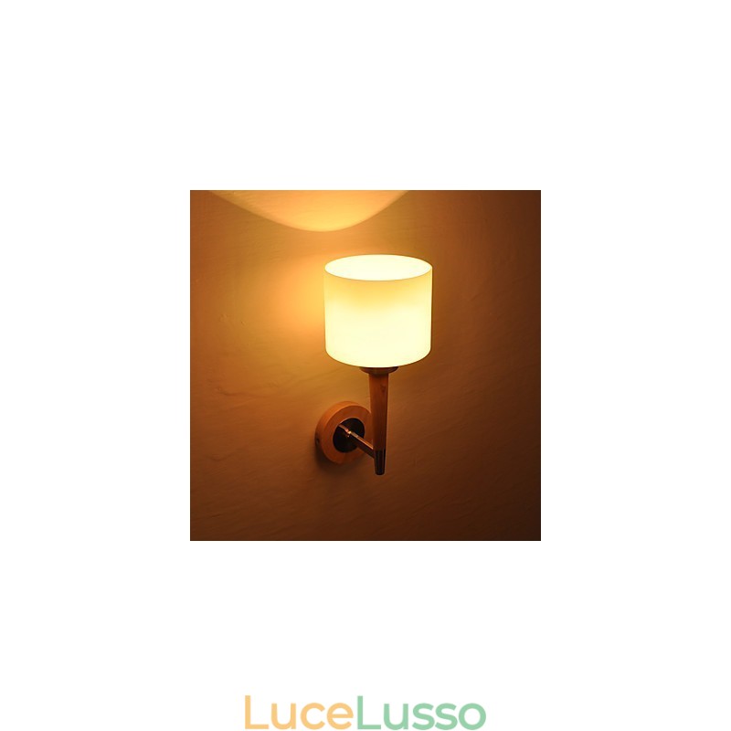 Lampada da parete in vetro Caratteristica per applique da parete in stile mini con luce ambientale